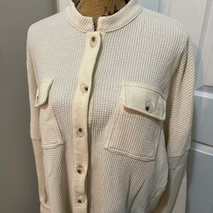 Waffle Knit Textured Shacket